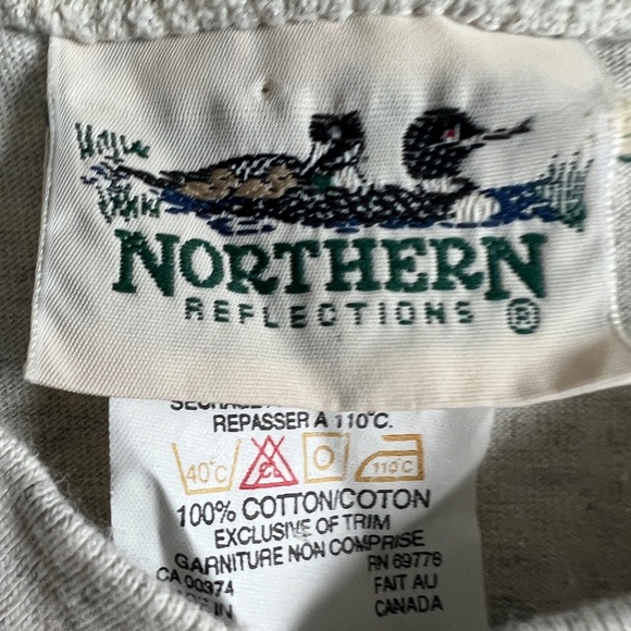 90s Northern Reflections Womens Grey Sunflower Floral Cotton Short Sleeve Medium - Picture 6 of 9